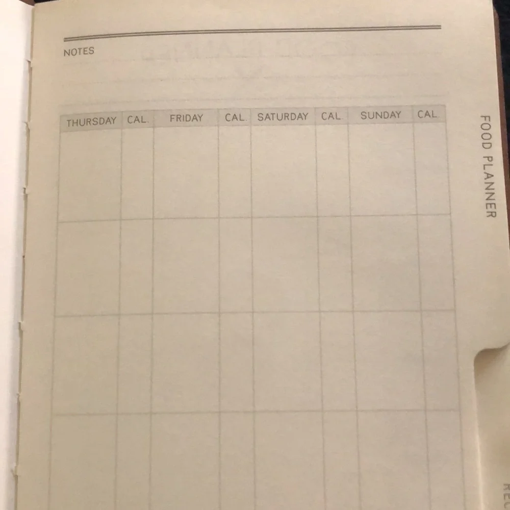 Brand New Recipe Journal AND Food Planner + extras